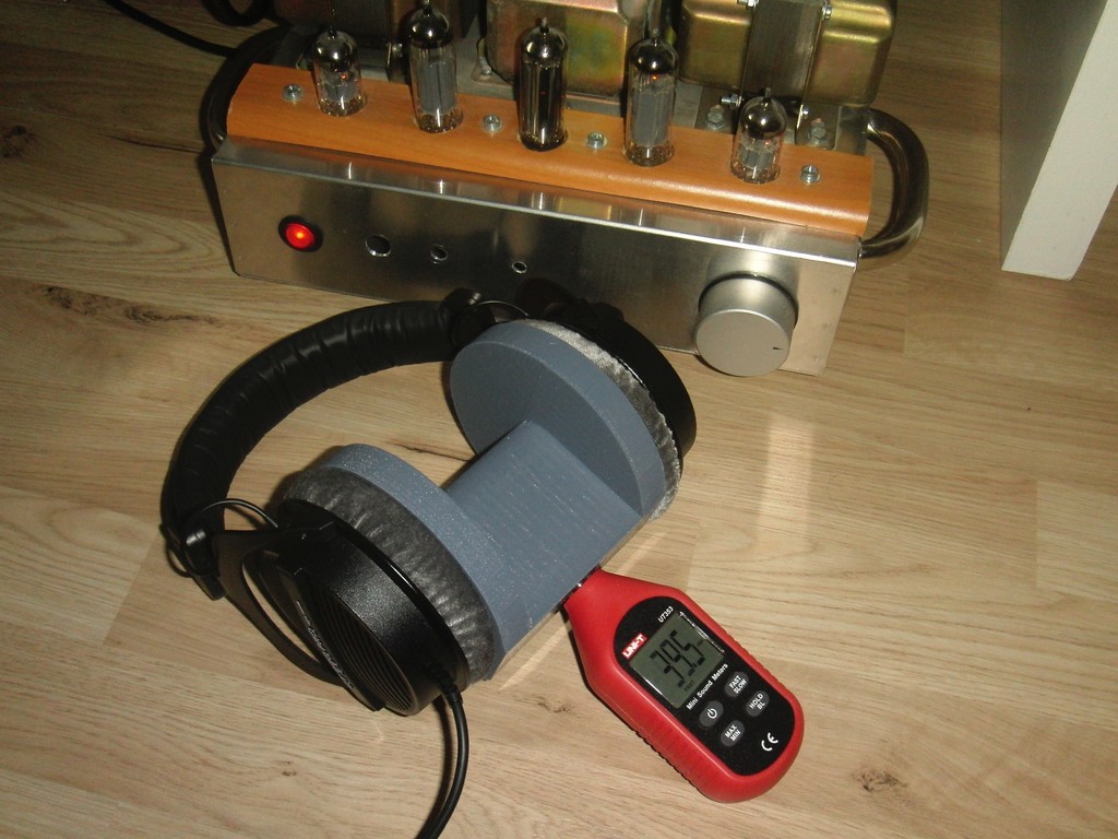 Headphone to dB meter adapter