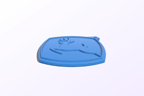 John Deere logo key ring | 3d print model