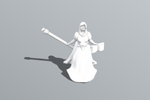 D&D Female Caster Mini | 3d print model