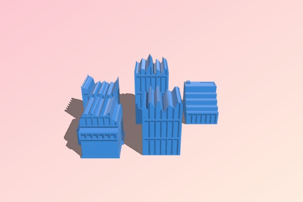 Crumble City Skyscraper 2 | 3d print model