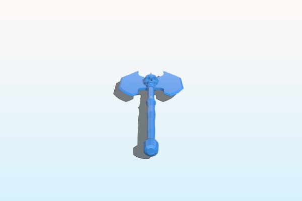 Skull Crusher Battle Axe | 3d print model