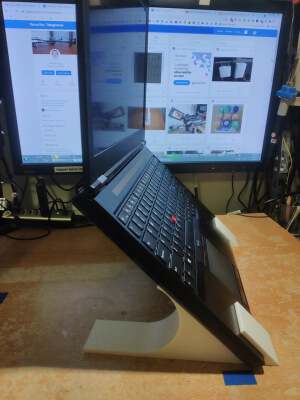 Thinkpad P50 stands (front holder and back feet holder as well) | 3d print model