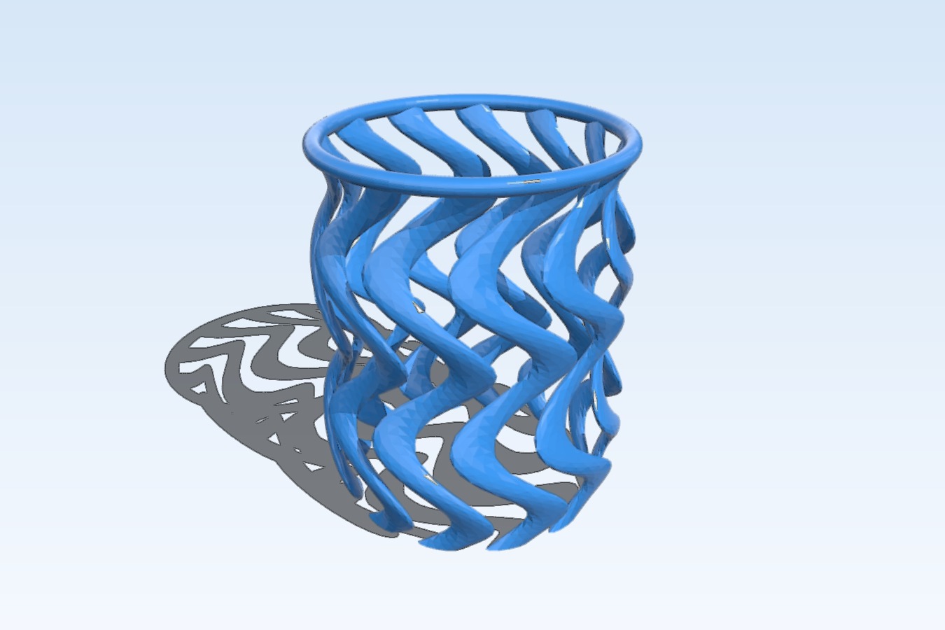 Two Colour(Color) Spiral Cup