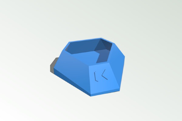 Weighted Companion Cube with Base | 3d print model