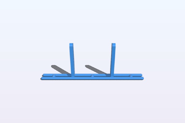 1_10 Axial Scx10 Rear Bumper | 3d print model