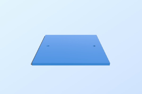 plaque boite dérivation 70mm | 3d print model