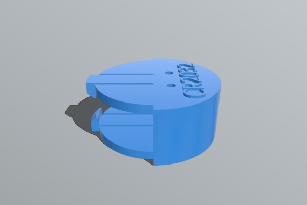 CR2032 6V battery pack | 3d print model