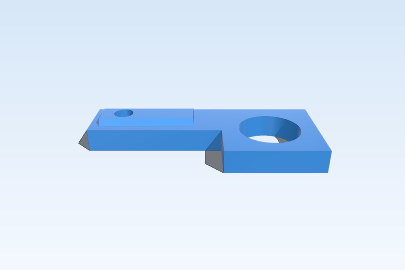 Prusa i3v Latched Switch (Button) Bracket