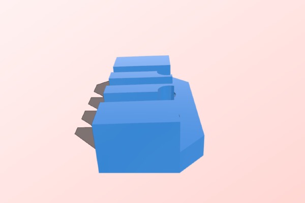 Ormerod nozzle mount for 1- or 2-nozzle print heads | 3d print model