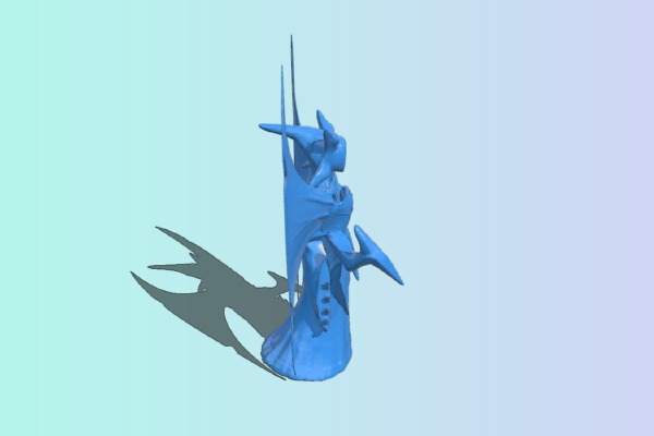 Predatory Archon (28mm scale miniature) | 3d print model