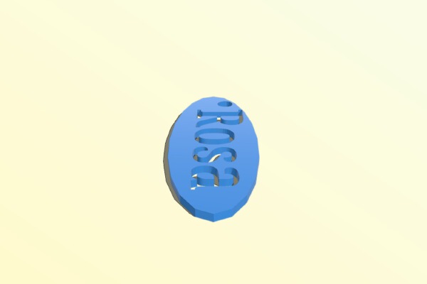 Key chain 2 Ernestina G 2_22_2017 | 3d print model