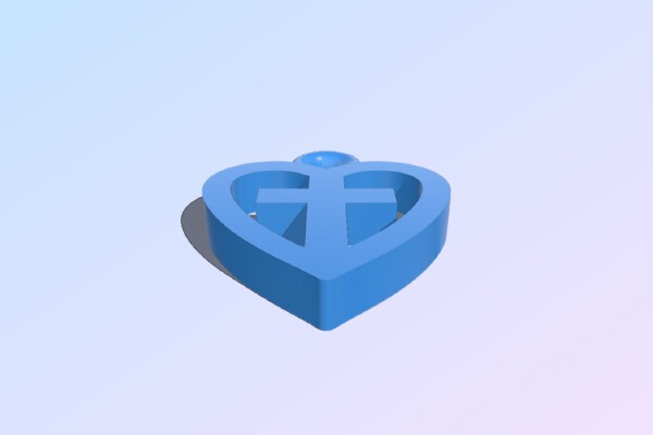 Love Jesus Christ Pendant | 3d print model