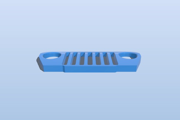 JEEP Wrangler TJ Grill keychain | 3d print model