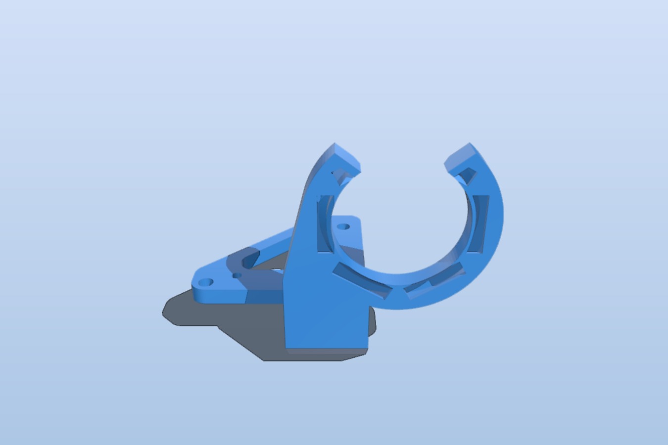 E3D Hemera front-side 5015 part cooling fan mount (semi-usable)