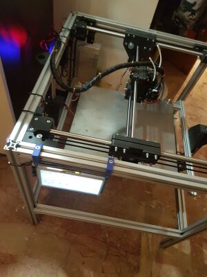 Vulcan 400 - standard LM16UU bearings _ igus 12 bearings + duet bracket and leadscrew end w bearing | 3d print model