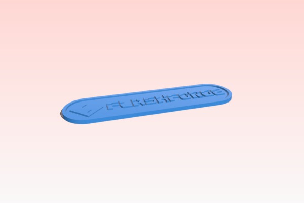 Flashforge Logo flat bottom | 3d print model