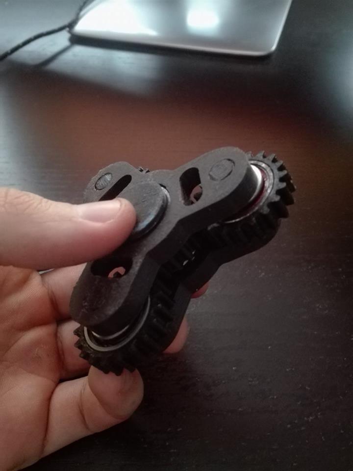 Tri Gear Cog Fidget Spinner Experiment