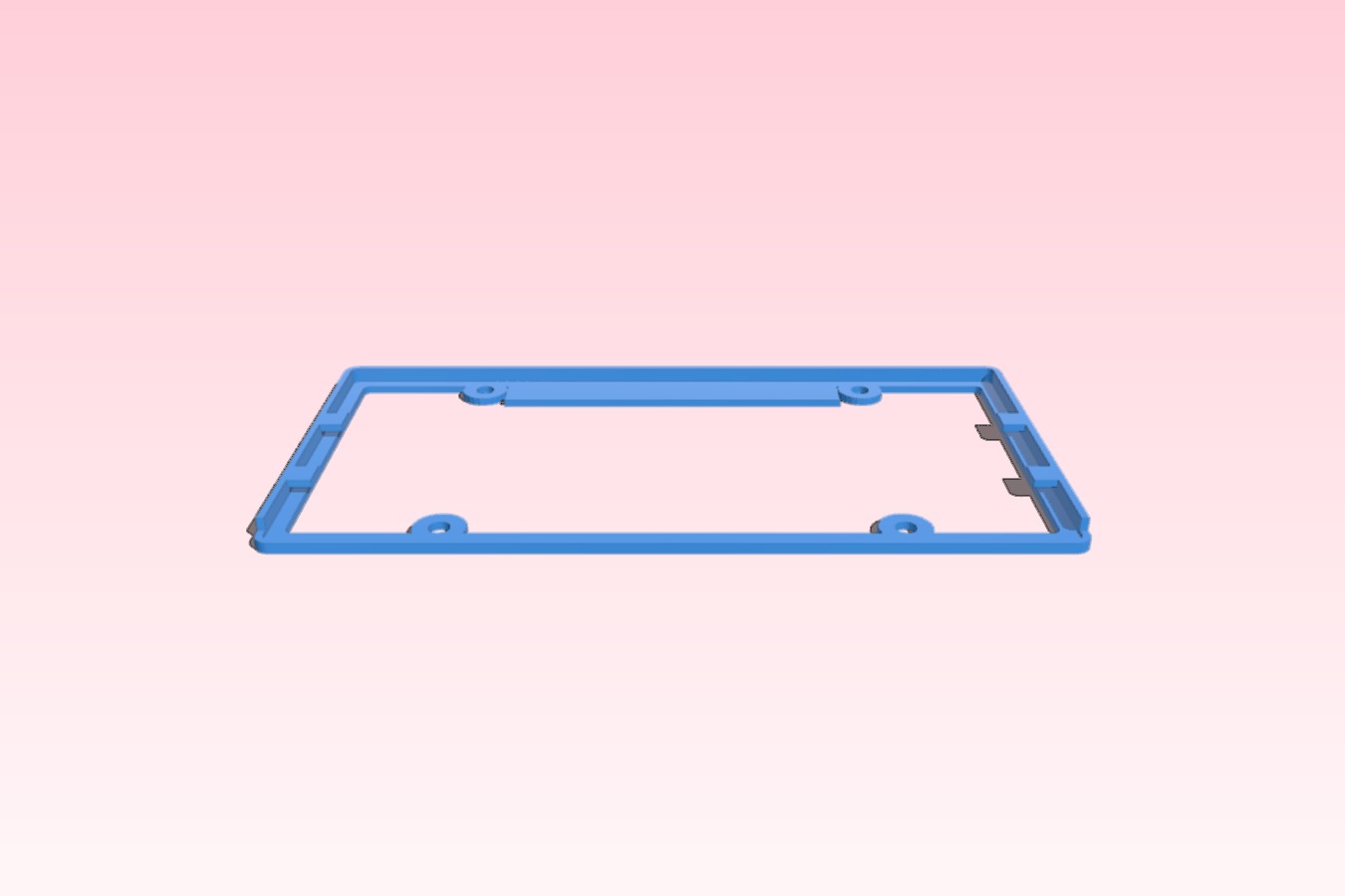 License Plate Frame - Modded for camera mount