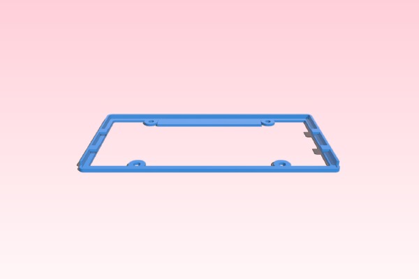 License Plate Frame - Modded for camera mount | 3d print model