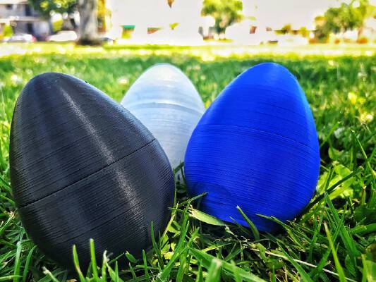 Easter Egg (Hollow Center - Pressure Fit) | 3d print model