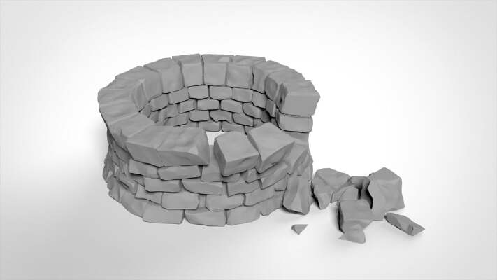 Stone Well 28mm terrain | 3d print model