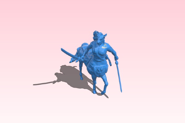 Centaur with swords | 3d print model