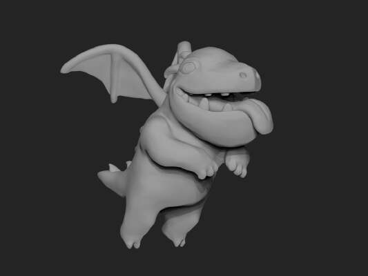 Clash Royale Baby Dragon | 3d print model