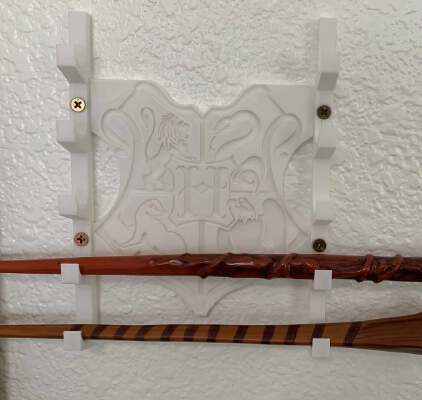 Harry Potter Wand Holder Wall Mounted Display 5 Wands | 3d print model
