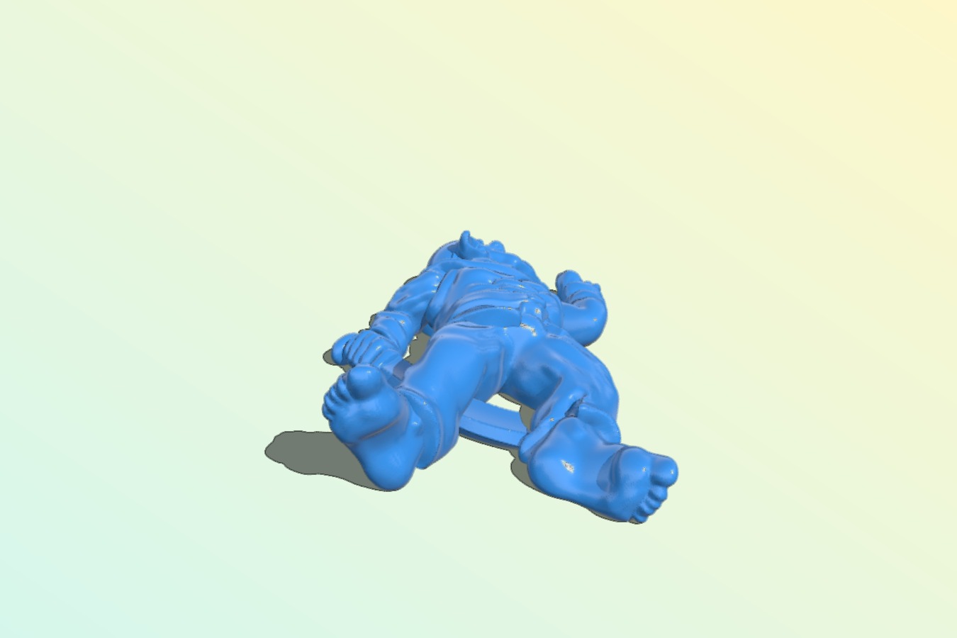 Orc corpse (supportless, FDM friendly)