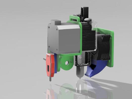 Support direct drive Extrudeur Titan Ender3_CR10 pour tête AIO EVO et touch-mi | 3d print model