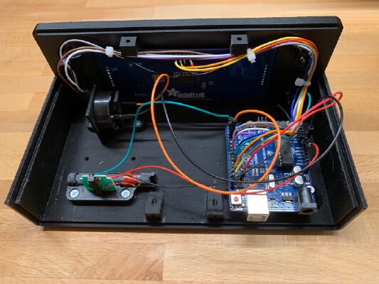 Alarm Clock for Arduino Uno and Adafruit 7 Segment 1.2'' Backpack | 3d print model
