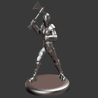 Titanium Ranger (Power Rangers) Miniature | 3d print model