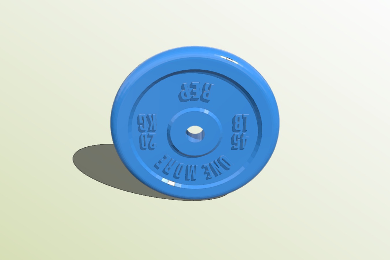 One More Rep Old School Plate