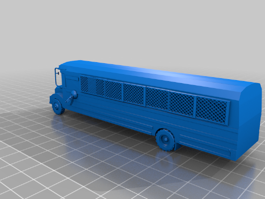 Gaslands Warden Battle Bus | 3d print model