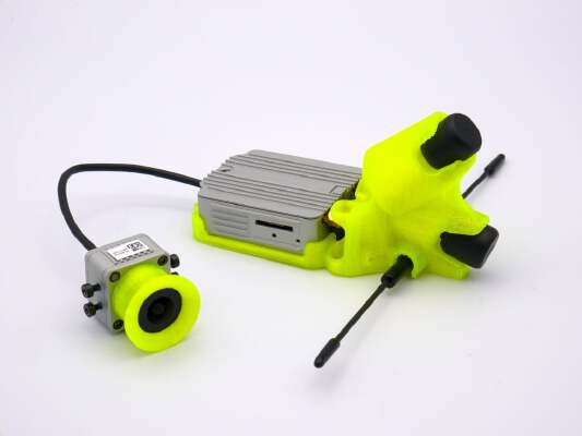 Team Mistral AK47-HD DJI Air Unit and Antennas mount | 3d print model