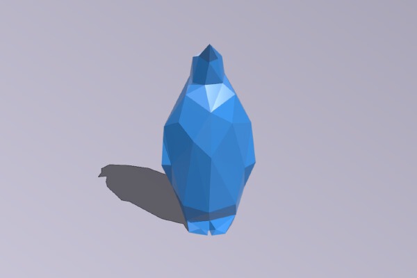 Low Poly Penguin | 3d print model