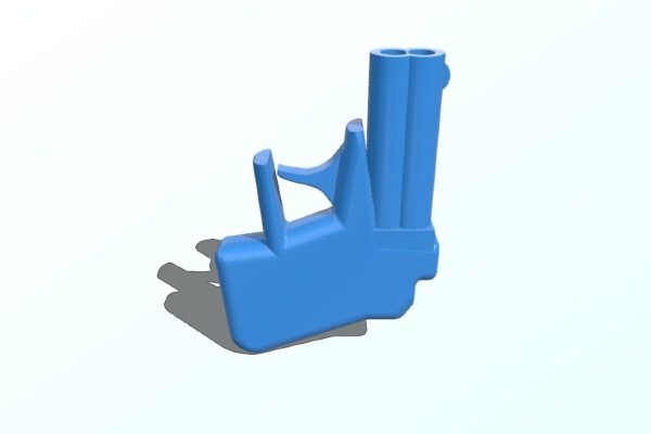 Intratec Tec 38 Revolver pistol | 3d print model