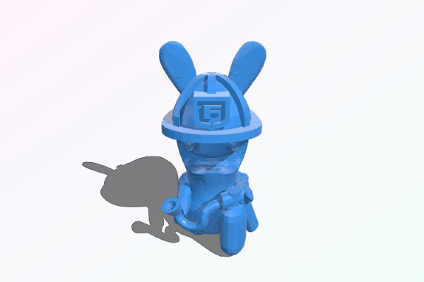 Copy of Raving Rabbids fireman printable | 3d print model