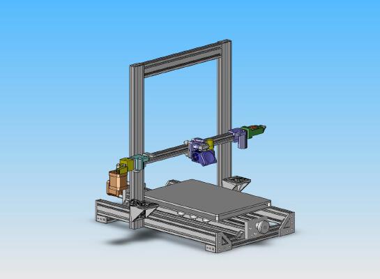 AM8-LS Y-AXIS V-SLOT RAIL BELT DRIVE | 3d print model