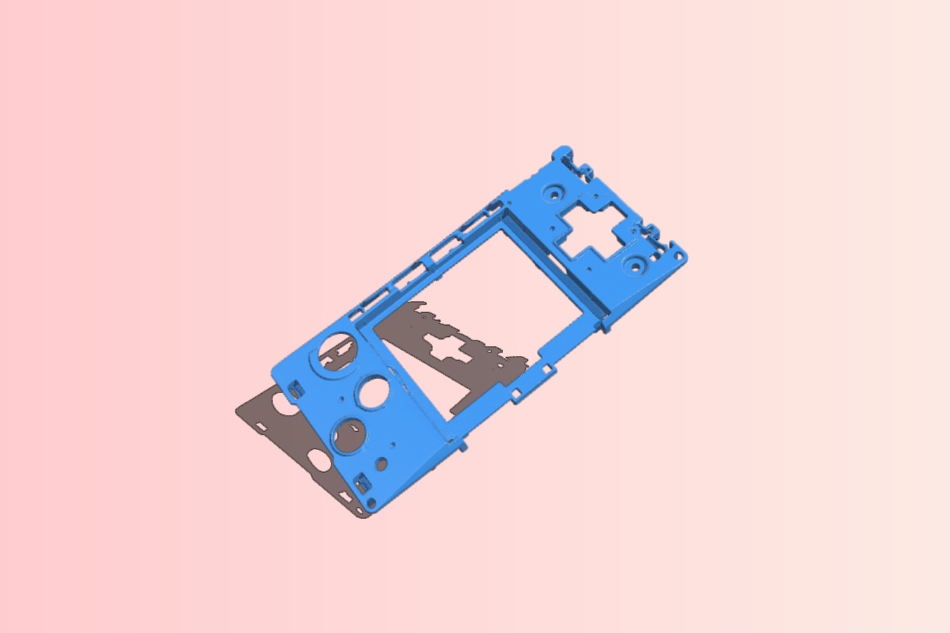 Game Boy Micro - Front Frame 3D Scan