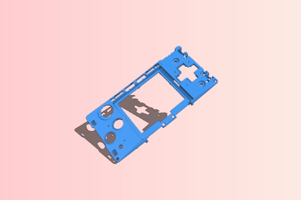 Game Boy Micro - Front Frame 3D Scan | 3d print model