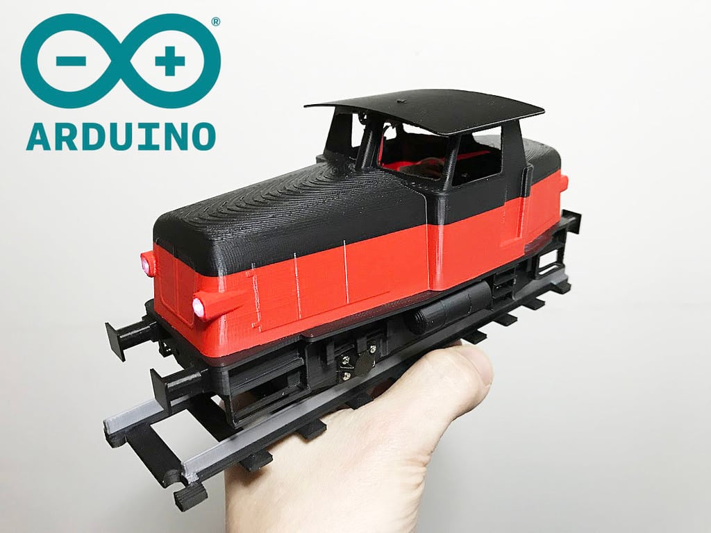 Z70 Locomotive for OS-Railway - fully 3D-printable railway system! Arduino-controlled!