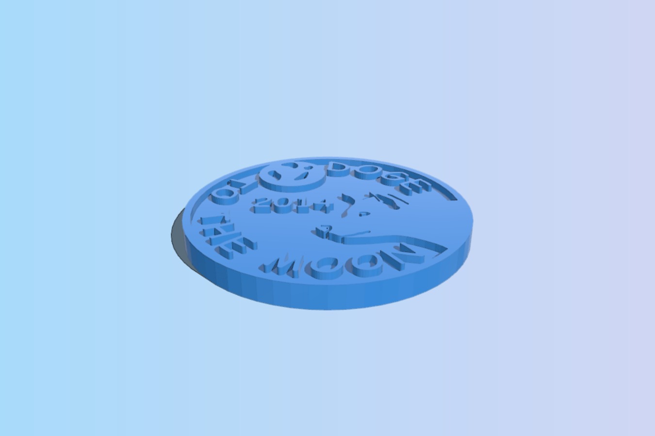 Physical Dogecoin for Doge Cryptocurrency like Bitcoin and Litecoin