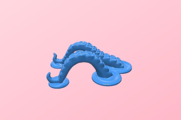Octopus Tentacle Phone Stand | 3d print model