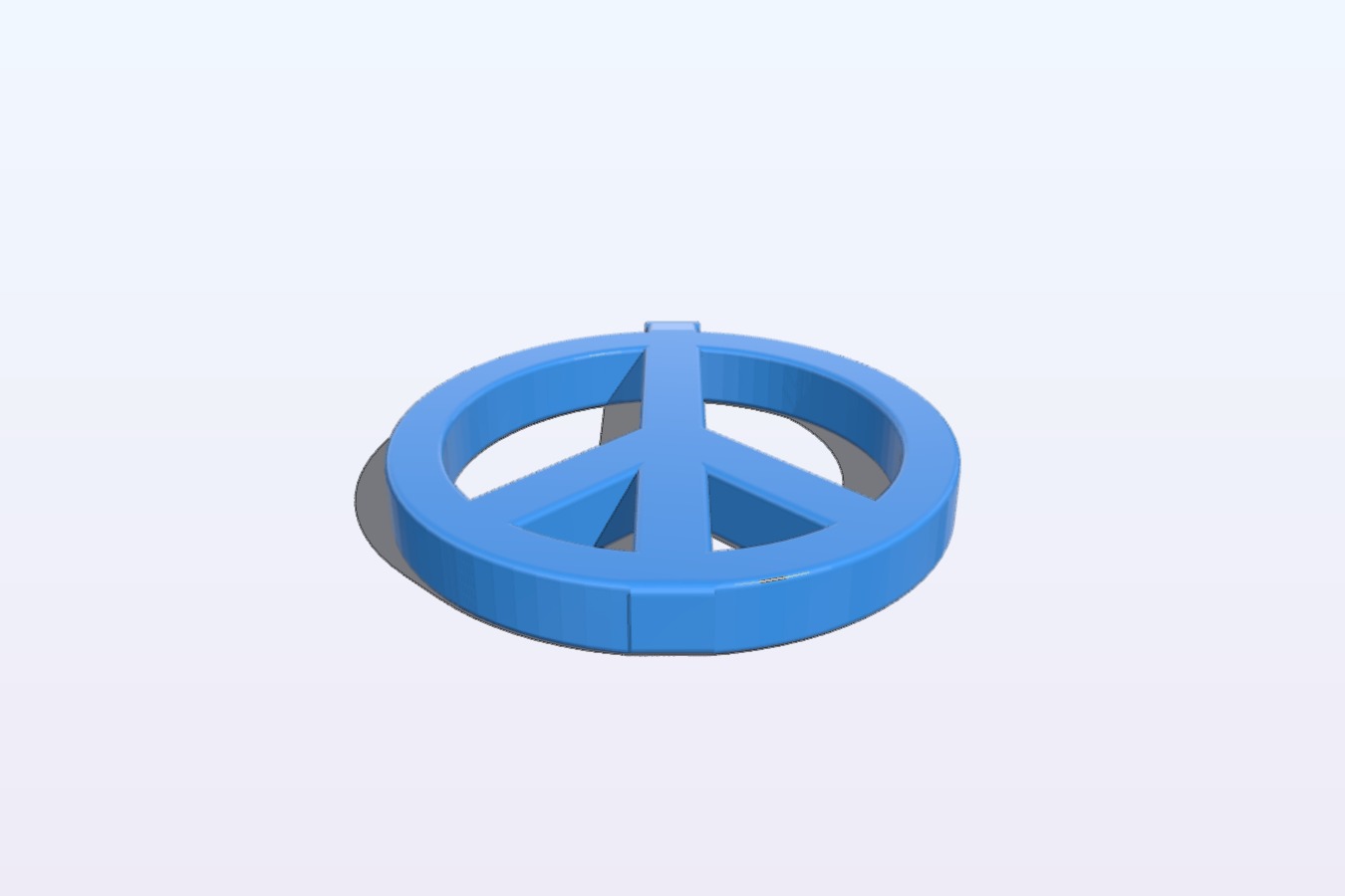 Peace-logo necklace