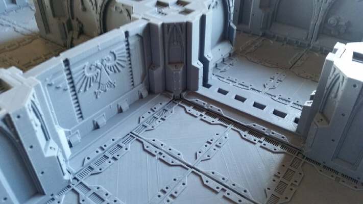 Zone Mortalis Doorway Bulkheads and Doors (28mm) | 3d print model