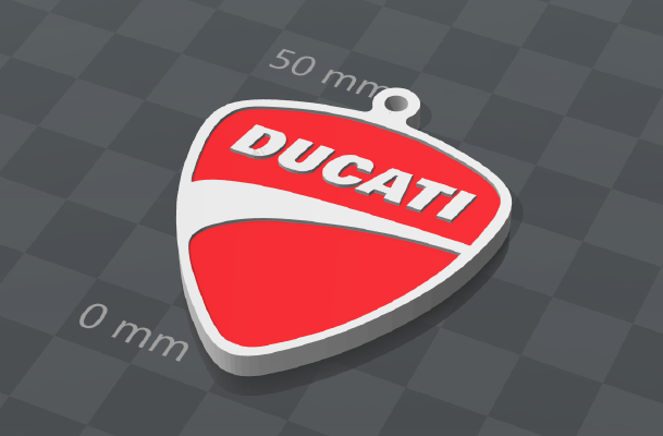 Ducati logo keychain | 3d print model