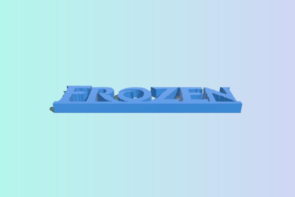 Frozen Logo | 3d print model