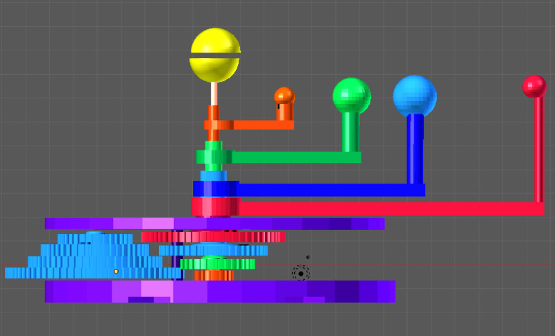 ORRERY OF THE INNER PLANETS