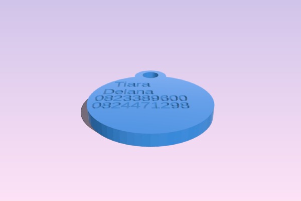 Tiara Dogtag | 3d print model